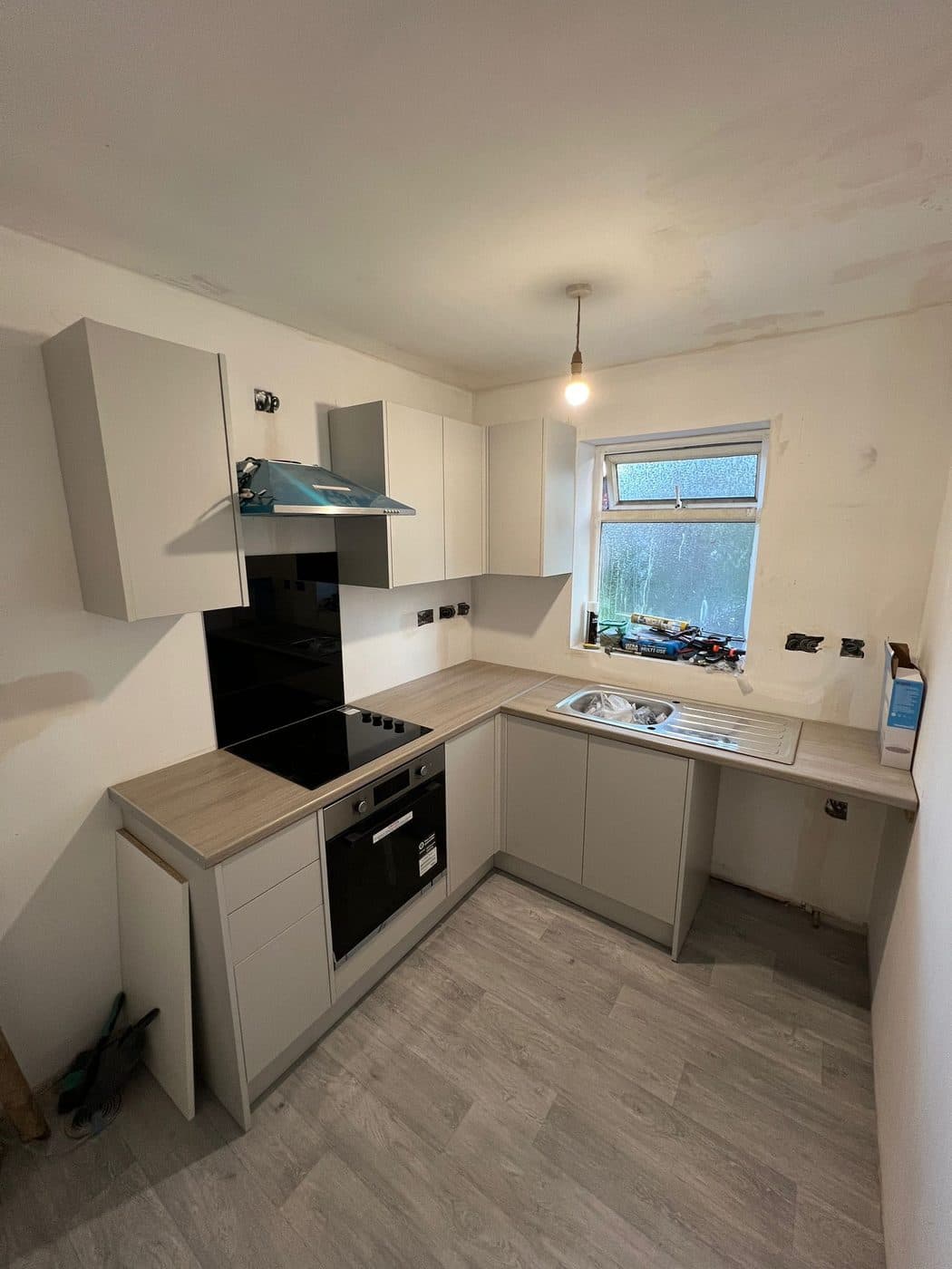 Bathroom to Kitchen Conversion in Chelsea, after