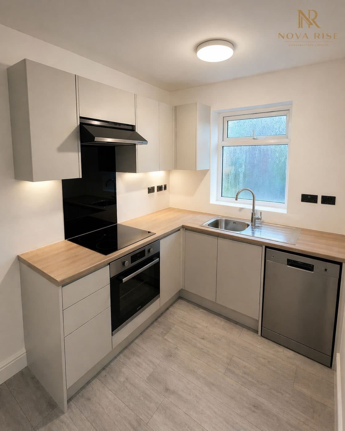 Bathroom to Kitchen Conversion in Chelsea, after