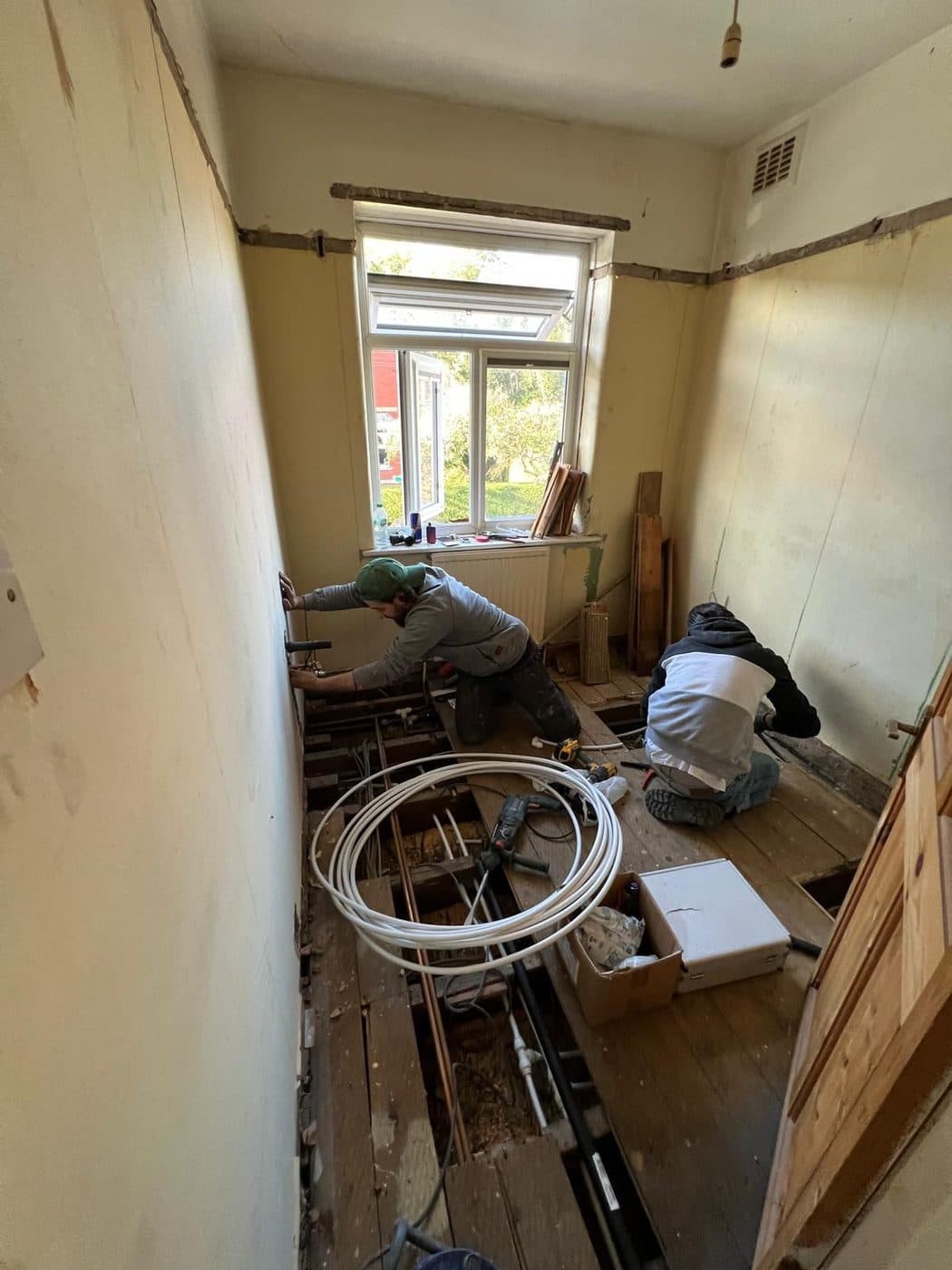 Bathroom to Kitchen Conversion in Chelsea, before