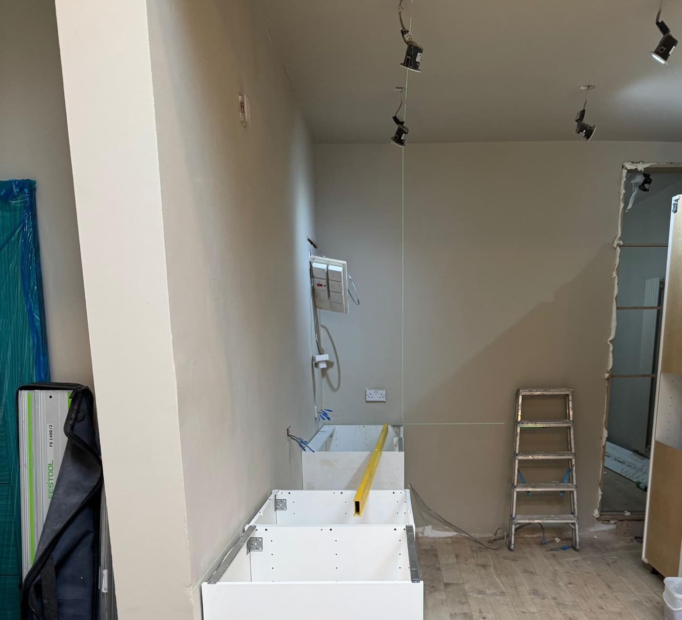 Oak Kitchen Conversion in West Kensington, before