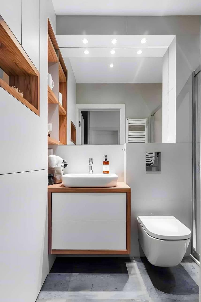 Completed bathroom by Nova Rise Construction London